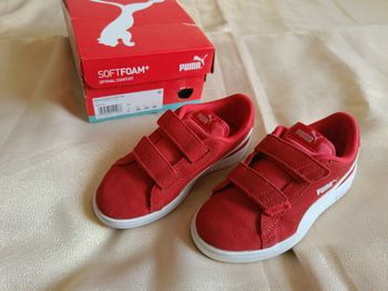 Puma smash rouge taille 33