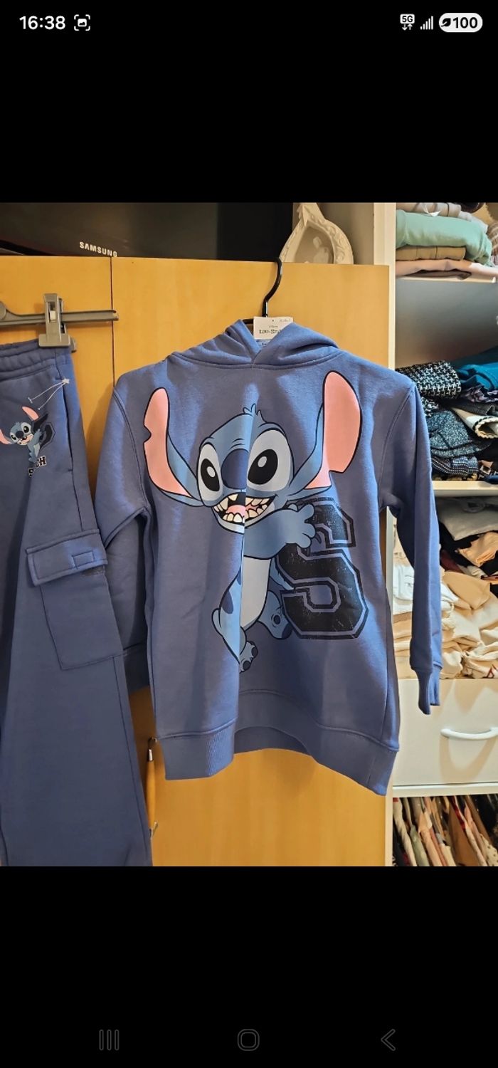 Ensemble sport stitch fille neuf 8 ans - photo numéro 2