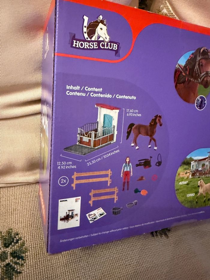 NEUF Coffret figurines Schleich Hannah et Cheyenne cheval cavalière 42710 horse club box chevaux - photo numéro 3