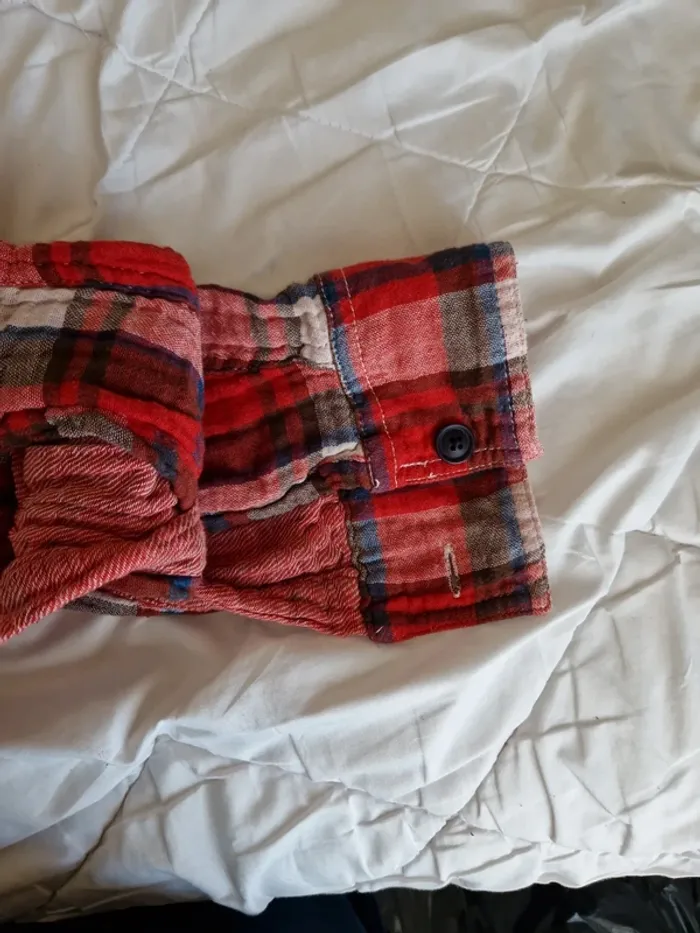 Chemise à carreaux manches longues - photo numéro 8