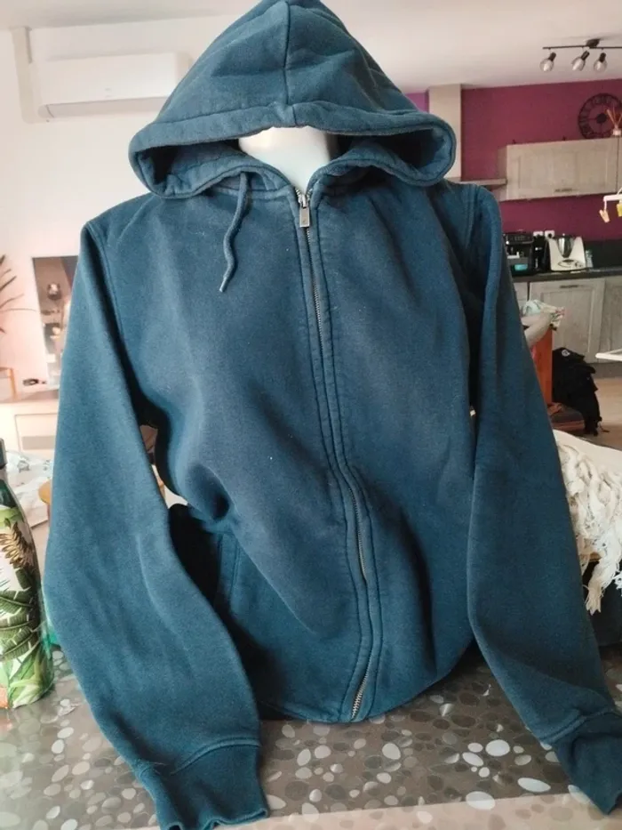 Sweat capuche homme taille M marine celio - photo numéro 2