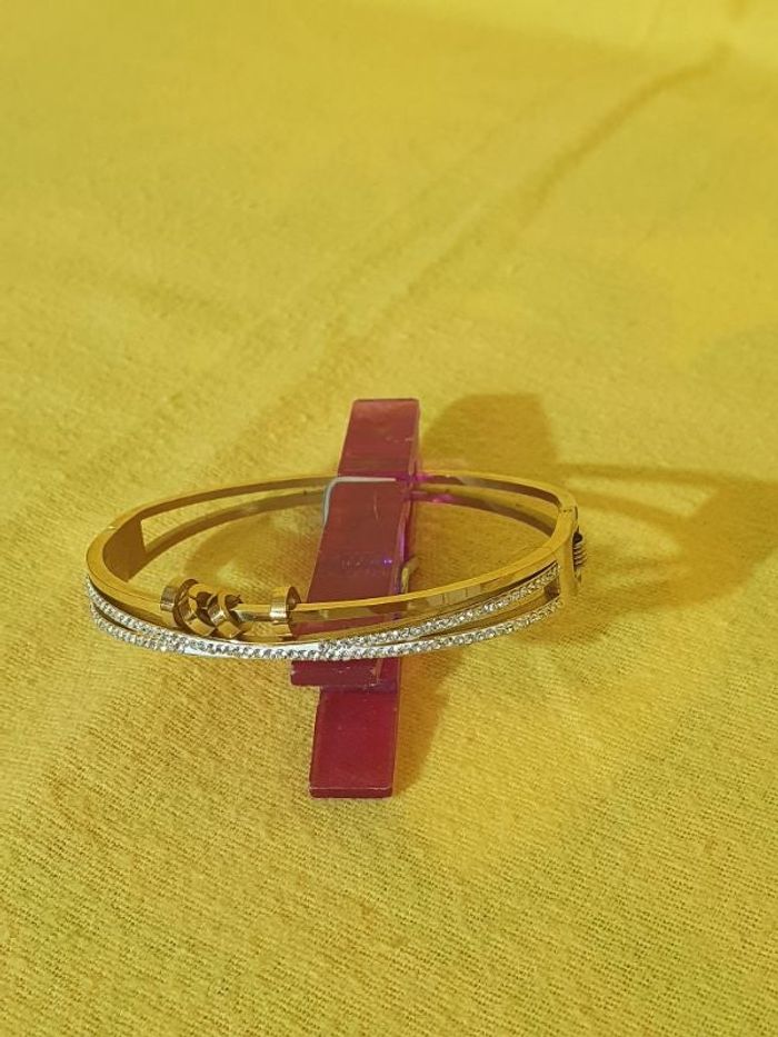bracelet stainless doré