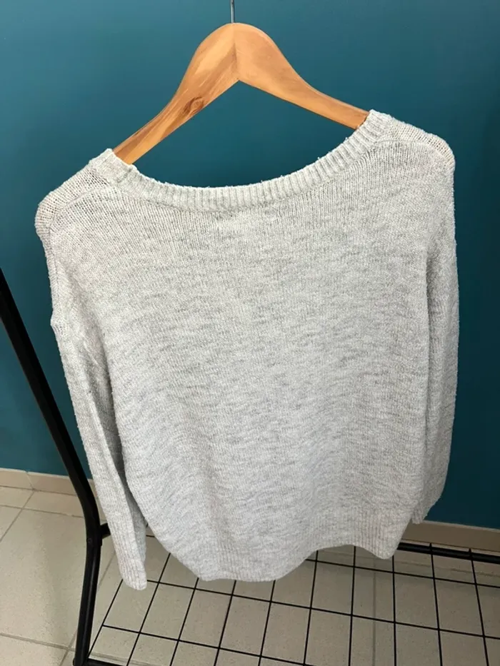 Pull gris femme AMISU - photo numéro 2