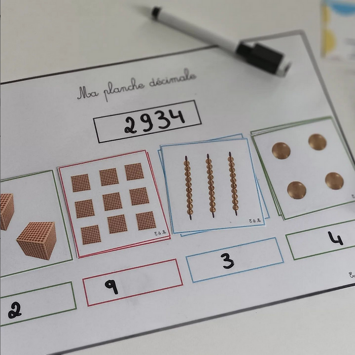 Ma planche décimale : Montessori - photo numéro 1
