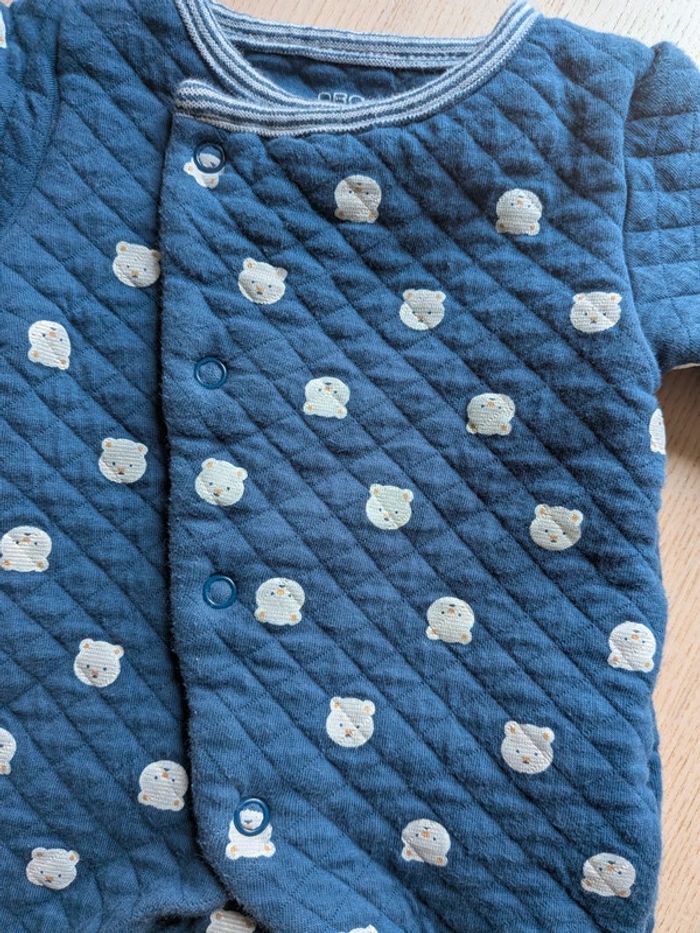 Pyjama matelassé Obaïbi 1 mois 🐻 - photo numéro 3