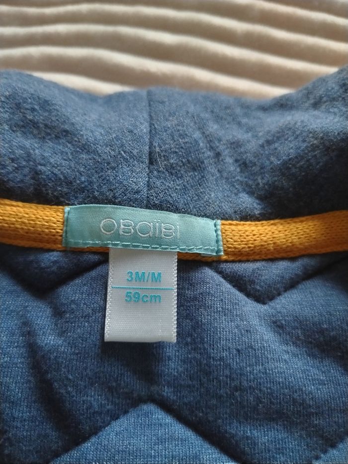Gilet bébé garçon Obaibi 3 mois - photo numéro 4