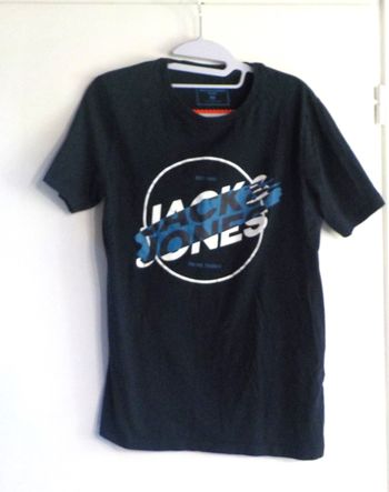 TEE-SHIRT JACK & JONES BLEU MARINE TAILLE S