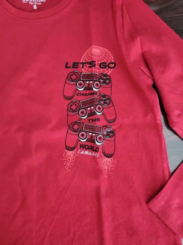 Tee shirt manche longue in extenso 8 ans - photo numéro 2