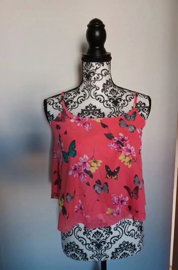 Débardeur fleuri taille XS