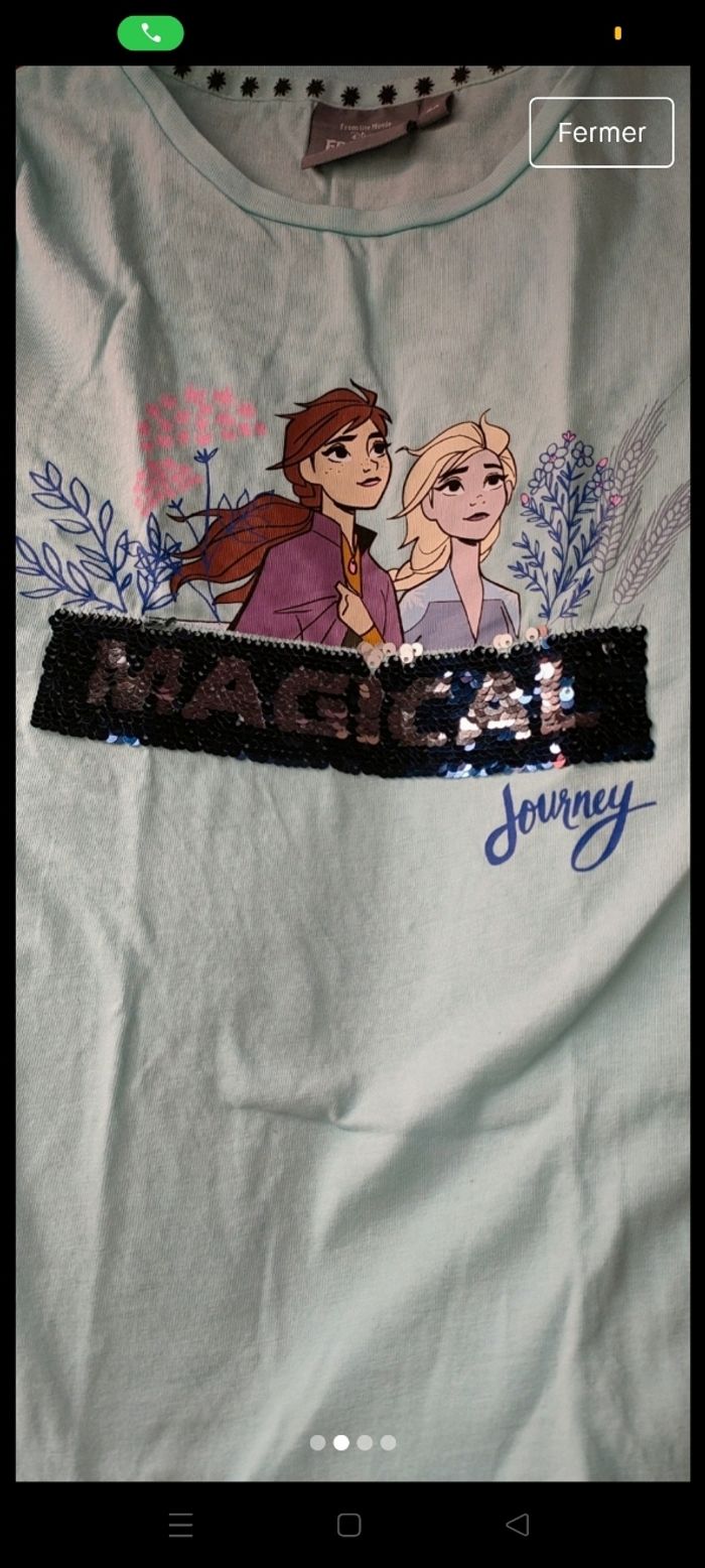 T-shirt reine des neiges - photo numéro 2