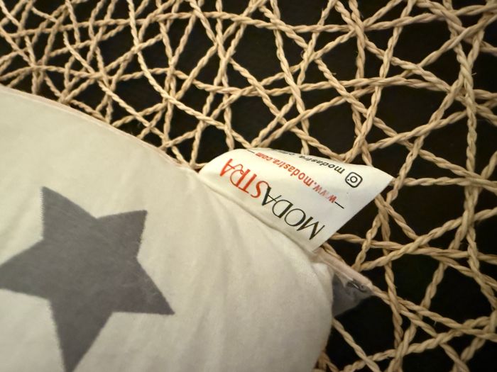 Cocon Nid Bébé / Réducteur de lit – MODA – étoiles gris - photo numéro 6