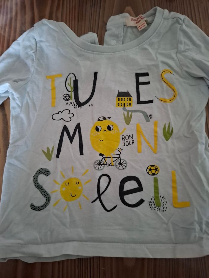 Lot de 4 t-shirts manches longues 18 mois - photo numéro 2