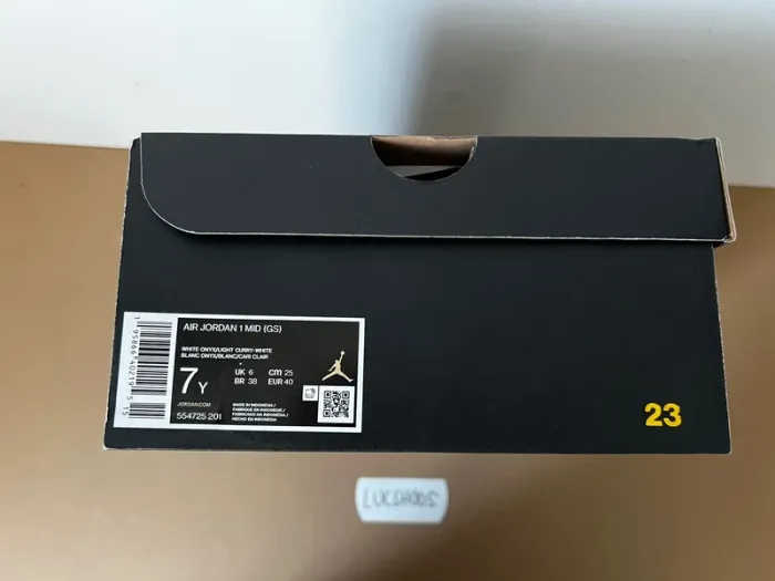 Nike Air Jordan 1 Mid Light Cardinal Curry - 40 - photo numéro 9