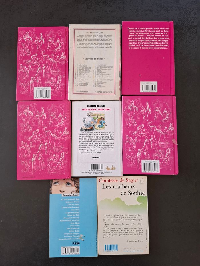 Lot de 8 livres de La Comtesse De Ségur en bon état - photo numéro 2
