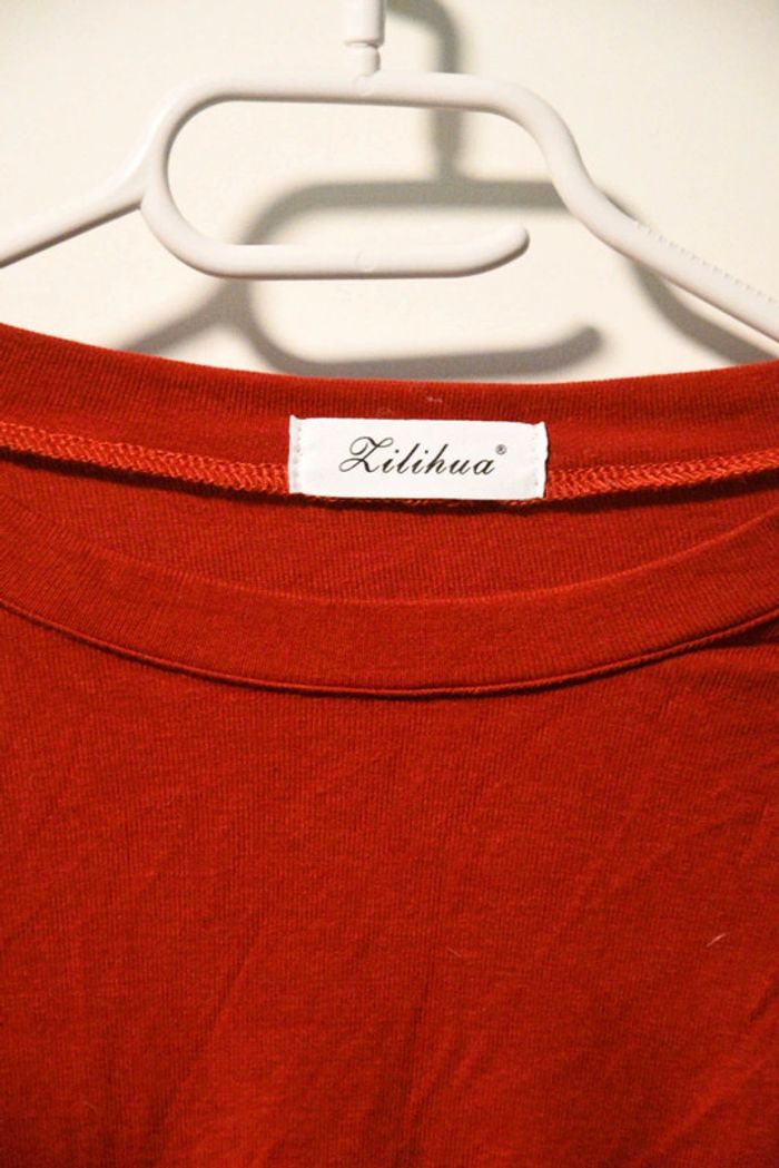Sous pull rouge moulant femme - photo numéro 2
