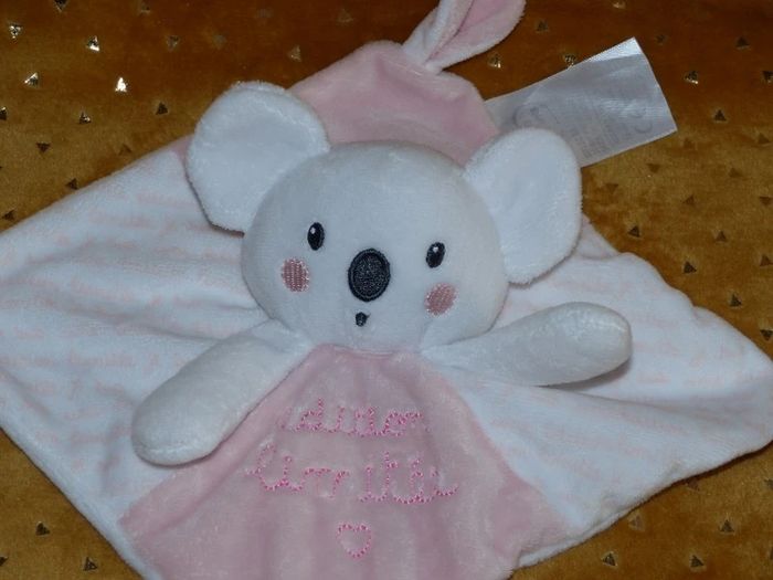 Doudou plat koala/ours Mots d'enfants édition limité tbe - photo numéro 2