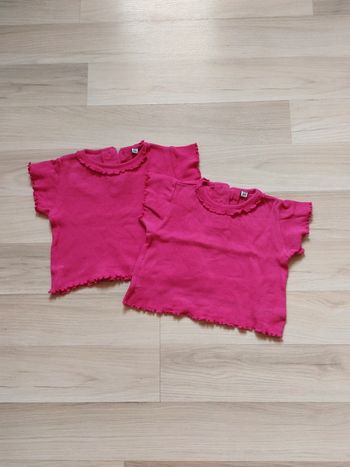 Lot de 2 tee-shirts manches courtes 6 mois
