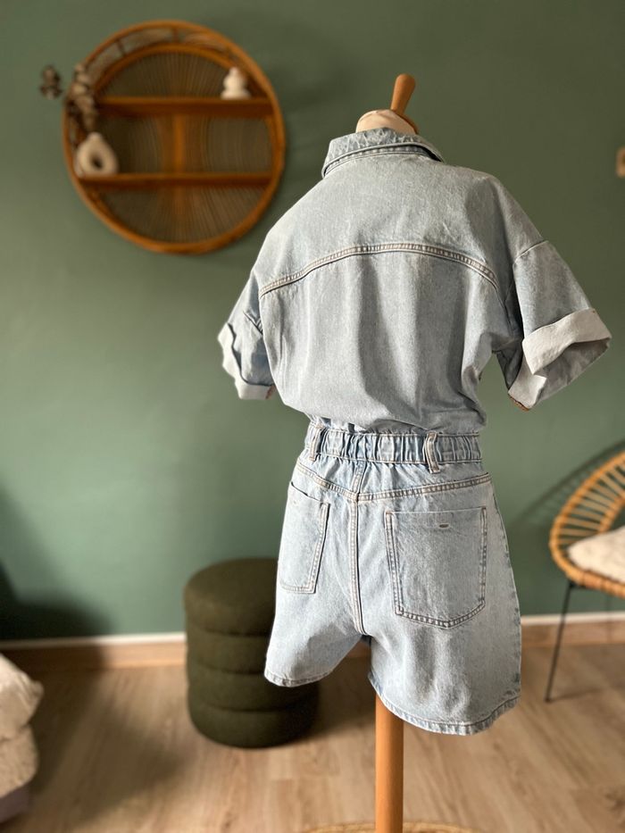 💙 Combishort ZARA en Jean Clair – Taille S - photo numéro 9