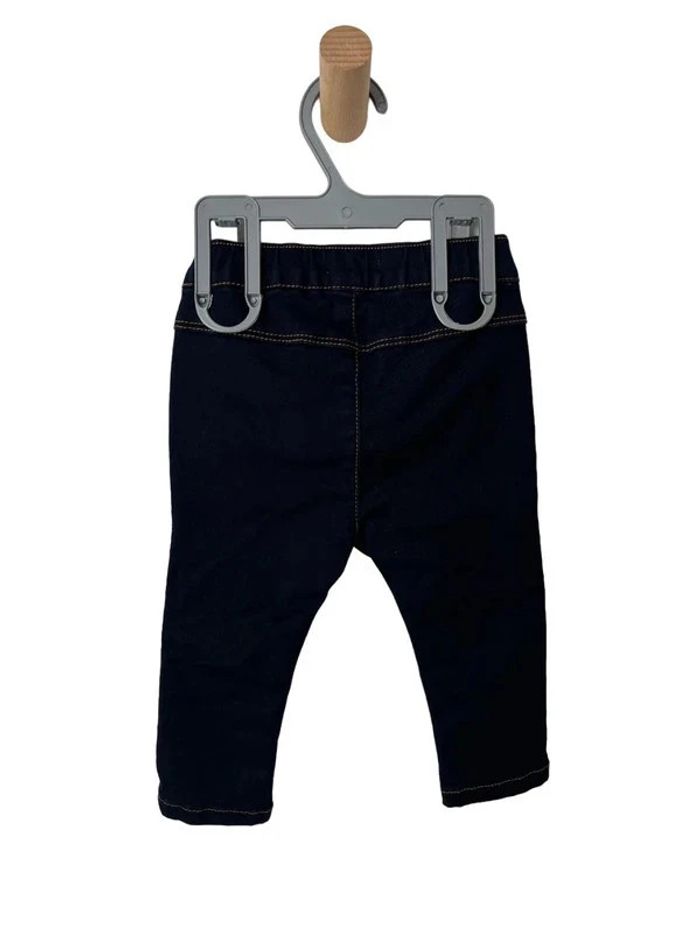 (NEUF) Pantalon jegging / tregging bleu denim - Esprit 9 mois (74cm) - photo numéro 3