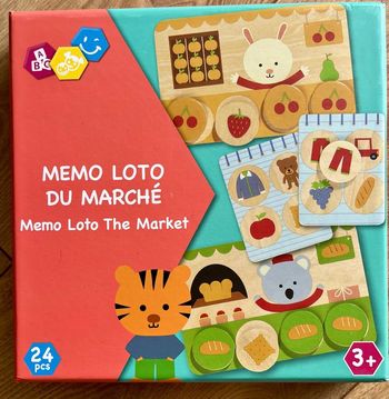 Jeu d’éveil Mémo Loto du Marché Djeco