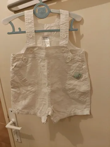 Salopette short 6 mois