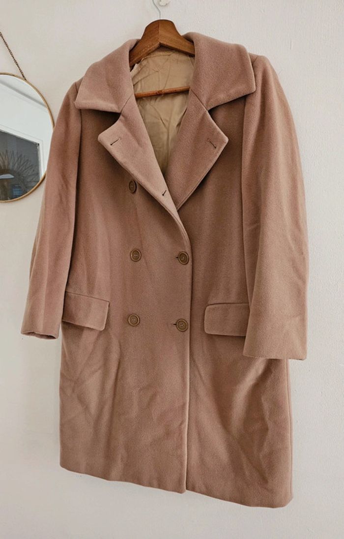 Manteau beige/camel vintage - photo numéro 4