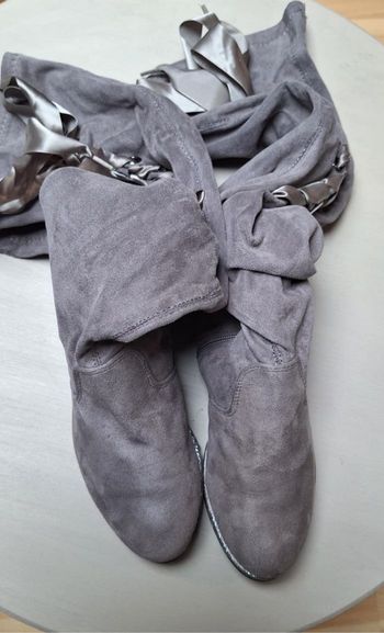 Cuissardes grise suédine