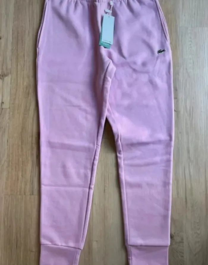 Lacoste Jogging Rose Taille M - photo numéro 5