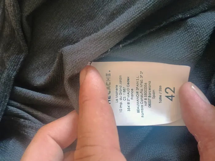 Veste Cache Cache à franges et strass – Taille 42 - photo numéro 4