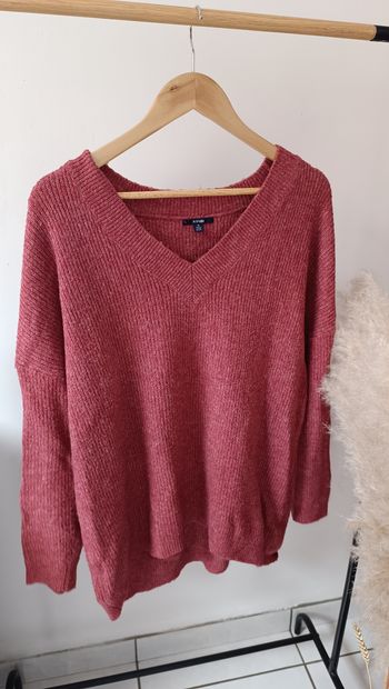 Pull en laine rose Kiabi