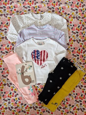 Lot vêtements bébé fille 6 mois