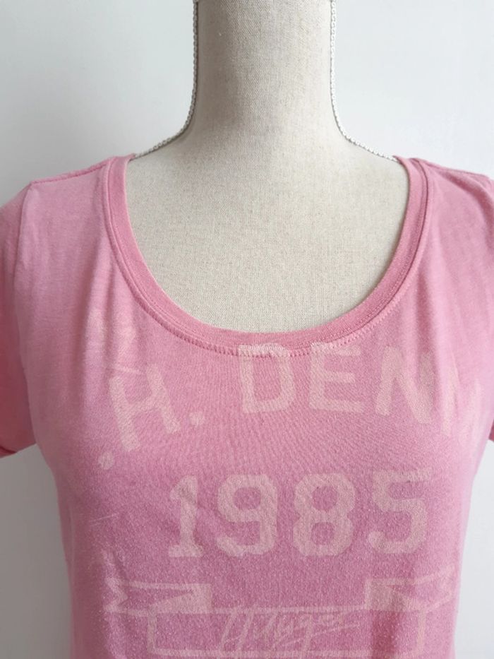 Tee shirt rose Hilfiger denim T40 - photo numéro 2