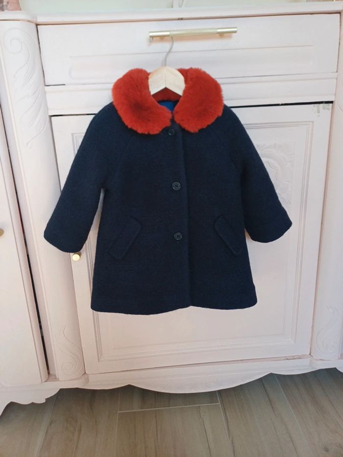 Manteau 70% laine jacadi 2ans - photo numéro 2