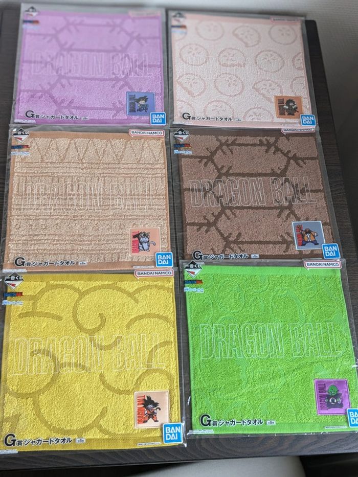 Lot de serviettes Dragon Ball - Prix G - Ichiban Kuji