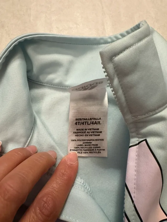 Haut de survêtement Adidas fille taille 4 ans authentique - photo numéro 5