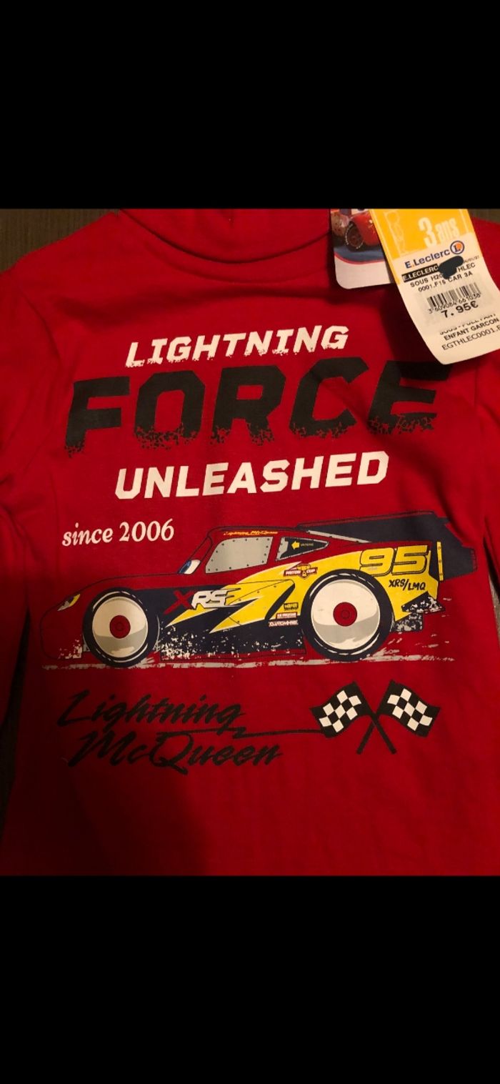 Sous pull garçon cars disney 3 ans - photo numéro 3