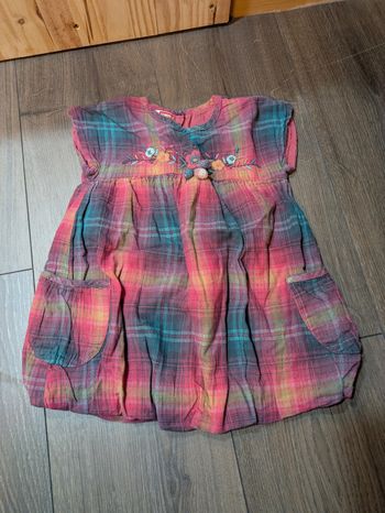 Robe tunique 12 mois dpam fleur très bon état