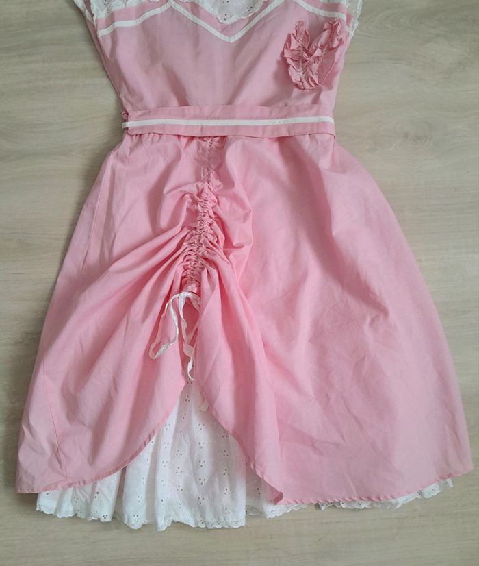 Robe rockabilly rose et dentelle - photo numéro 3
