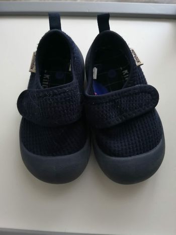 Chaussons motricité 3, 1er pas (Bleu) Pointure 21 Kitchoun Kiabi