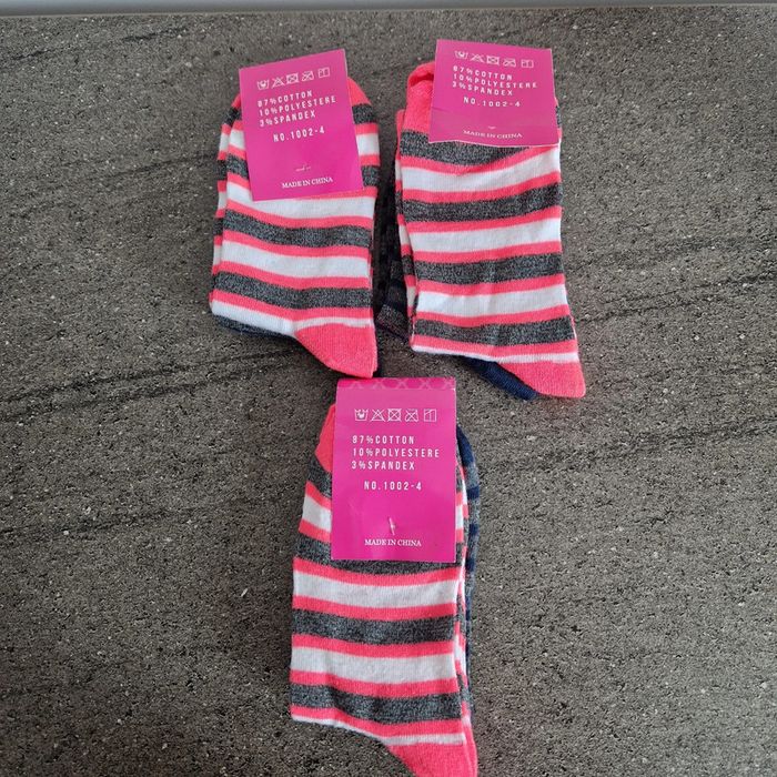 6 paires de chaussettes 36/40. - photo numéro 3