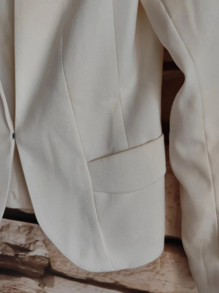 🌸Blazer blanc H&M Taille 34🌸 - photo numéro 2