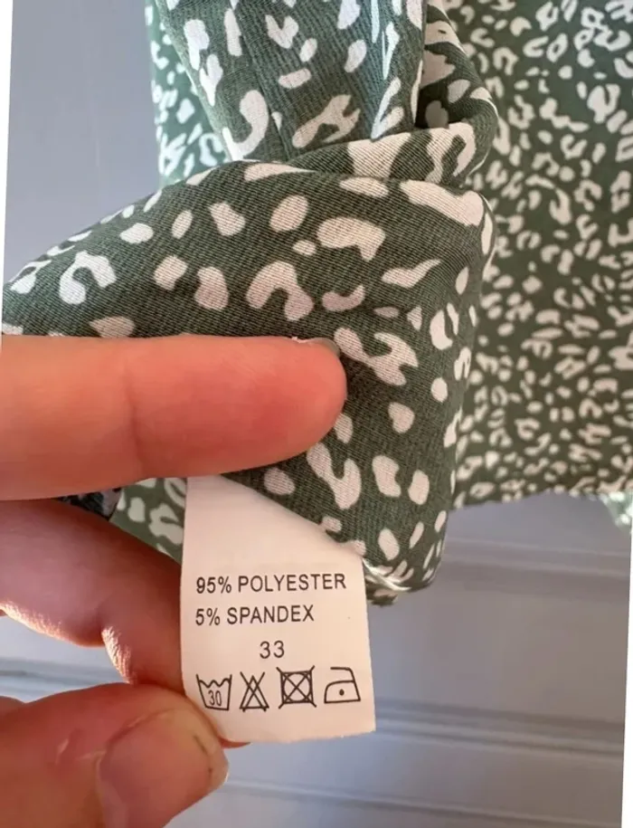Top vert sauge à motifs SHEIN S - photo numéro 4