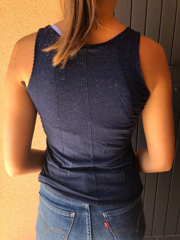 Débardeur pailletée bleu nuit Promod - photo numéro 2