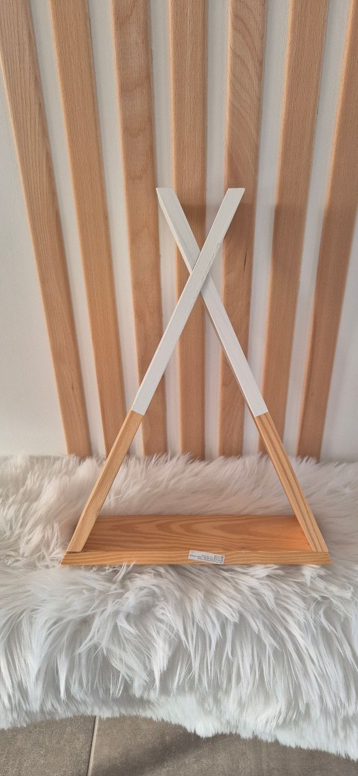 Étagère atmosphera blanc et bois - photo numéro 2