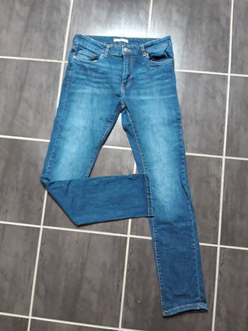 Jean homme bleu marque gémo taille 38 comme neuf