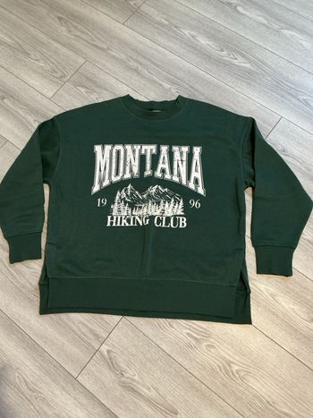 Sweat-shirt vert taille xx