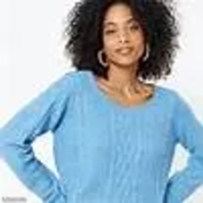 Pull épais uni bleu Femme - RIU PARIS - Taille 5 - bleu - photo numéro 2