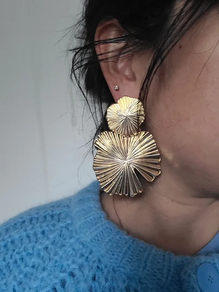 Boucles d'oreilles grosses fleurs