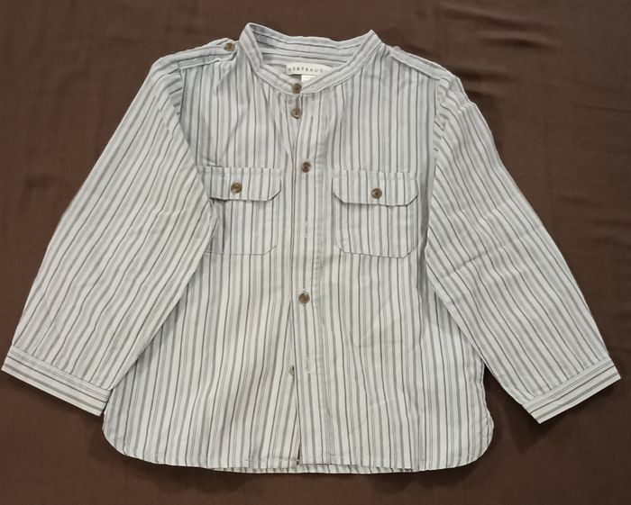 Chemise liquette garçon bleu