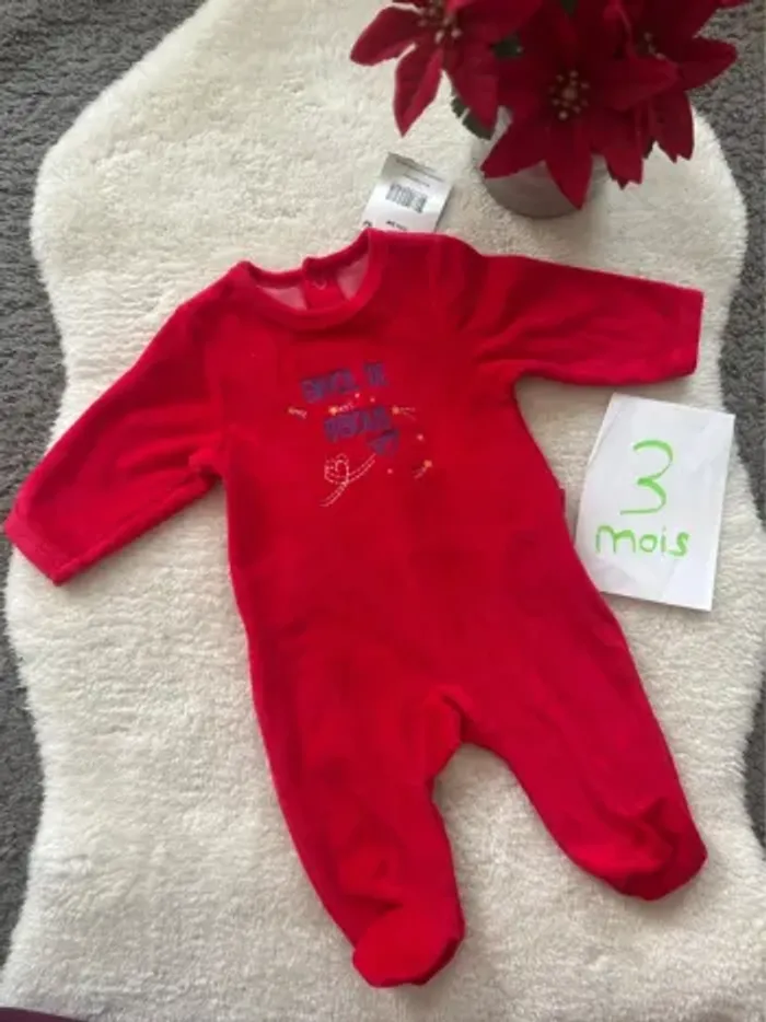 Pyjama ~ mot d’enfant ~ 3 mois
